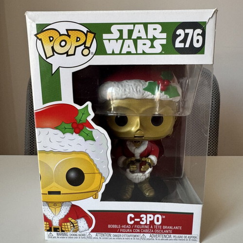Star Wars C-3PO Funko Pop 276 Santa like new