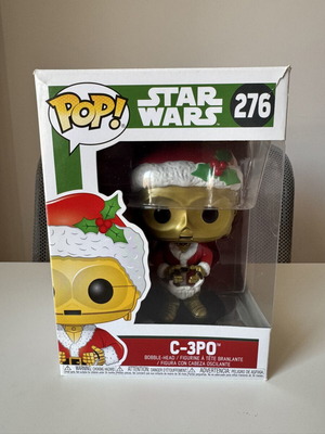 Star Wars C-3PO Funko Pop 276 Santa like new