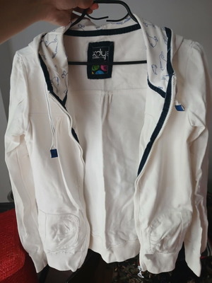 Cardigan with design used, in good condition, size L