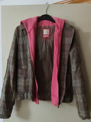 Wool Jacket with Lining and Cotton Hood Sprint like new