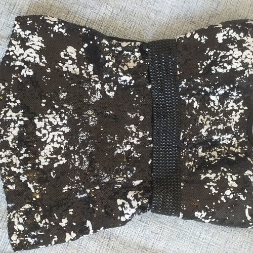 Sequin Strapless Party Top like new, size S/M, black and white