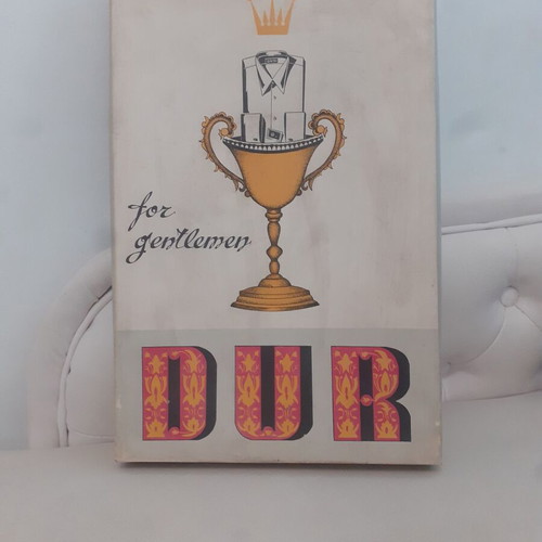 Vintage men's shirt box DUR 1970s like new