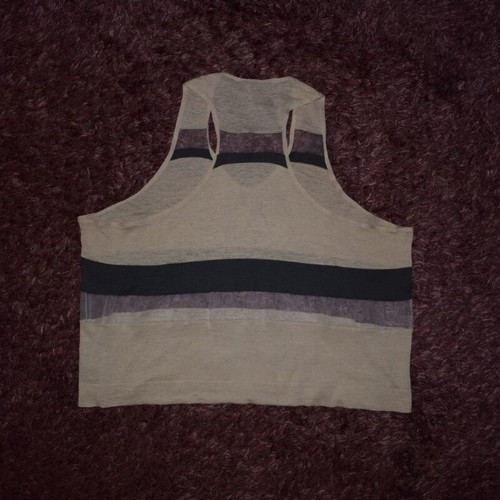 Brunello Cucinelli tank top like new, woman L/XL, gray and beige