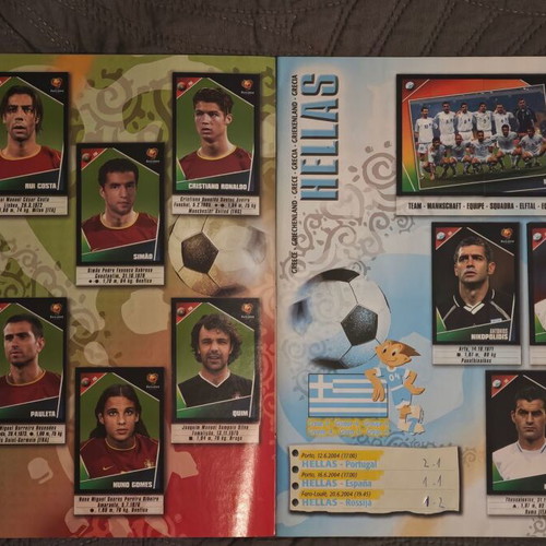 Panini UEFA EURO 2004 sticker album like new