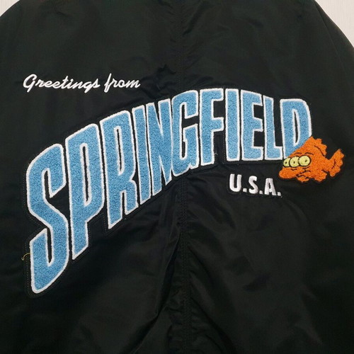 Bomber jacket The Simpsons H&M black like new size L