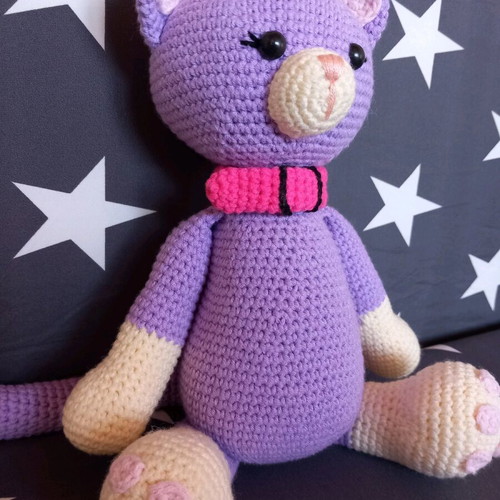Cat doll new made of cotton yarn 30cm