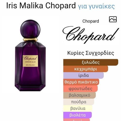 Iris Malika Chopard perfume new, decant 5ml glass bottle