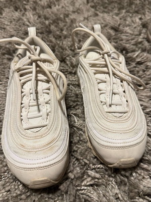 Nike Airmax 97 GS σαν καινούργιο, μέγεθος 37,5, λευκό με μπεζ