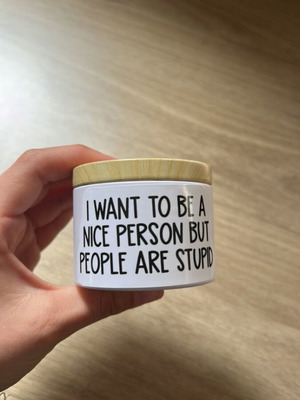 Scented Candle with Powder Aroma and Smart Caption, New