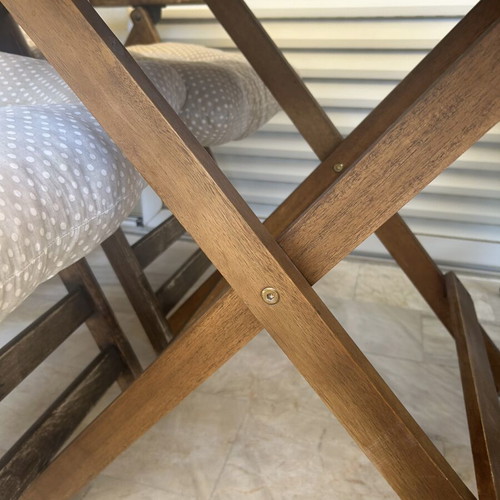 Folding Balcony Table wooden used