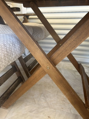Folding Balcony Table wooden used