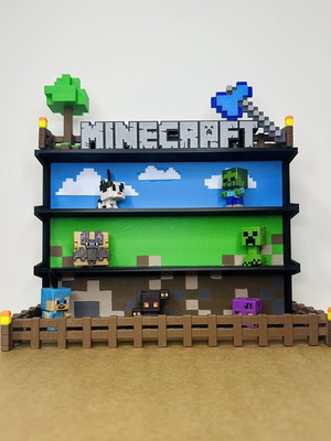 Minecraft Kinder Joy figure stand new