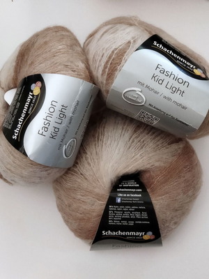 Schachenmayr Kid Light knitting yarn, 3 soft mixed mohair threads