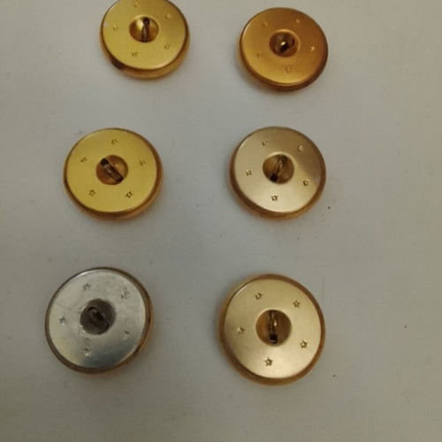 Military buttons used, set of 6, merchant navy uniform