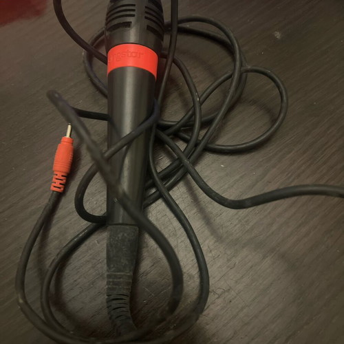 Singstar wired microphone for PlayStation, used with jack cable