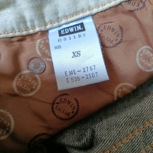 Jeans Edwin size XS like new, vintage style