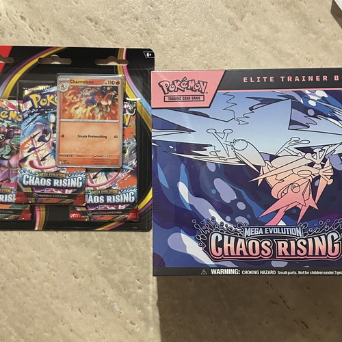 Pokémon TCG Chaos Rising Elite Trainer Box and Blister Sealed