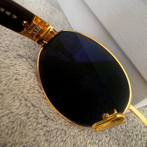 Celine sunglasses like new, green and gold