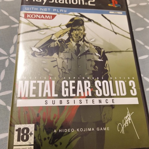 Metal Gear Solid 3 Subsistence PS2 like new with English manual