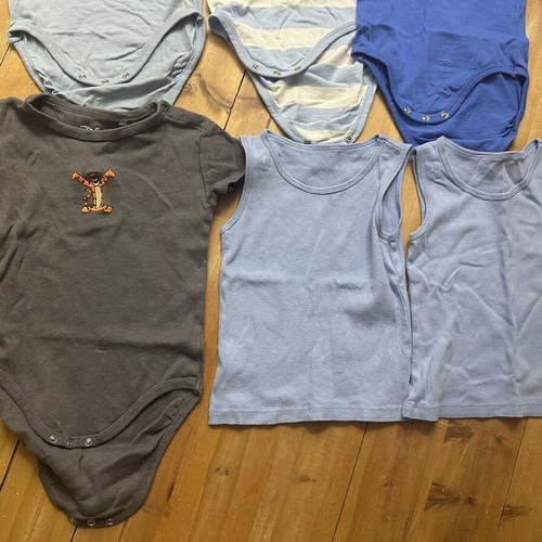 Short-sleeve baby bodysuits, 12-18 months