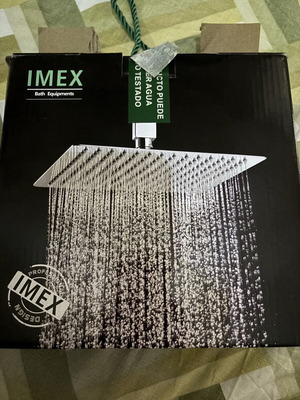 Shower head square stainless steel like new