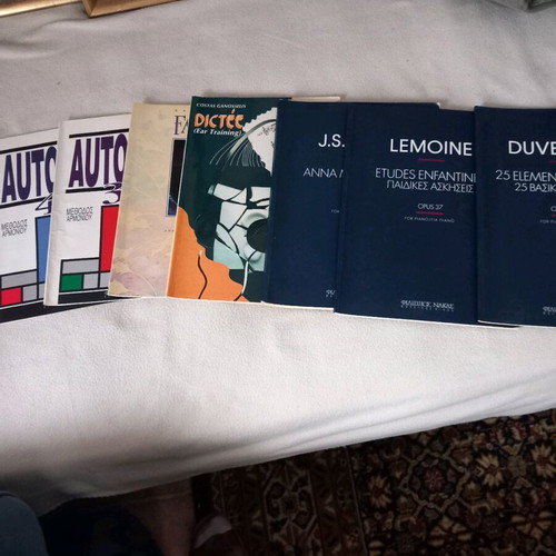 Music books used, pack of 7, for harmonium