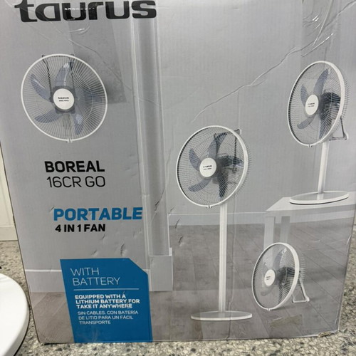 Taurus Boreal 16CR GO wireless fan new, 4-in-1 battery powered
