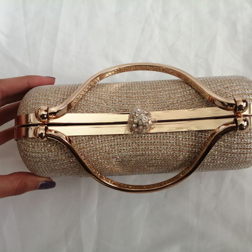 Elegant clutch bag gold color new