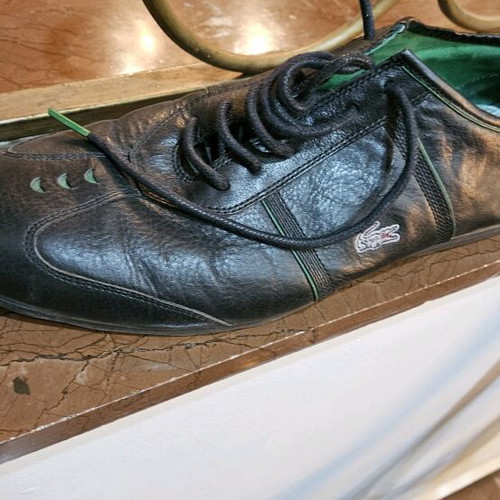 Lacoste men's shoes used, size 44, black