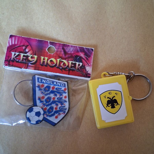 Key holders pack of 2 like new, colorful, England design