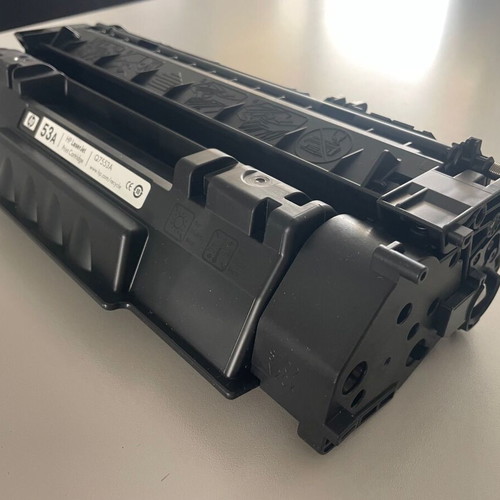 HP 53A (Q7553A) toner used, 56% capacity, black