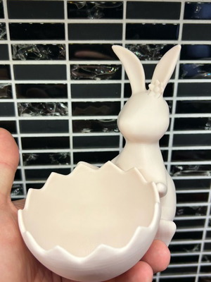 Easter bunny with bowl like new