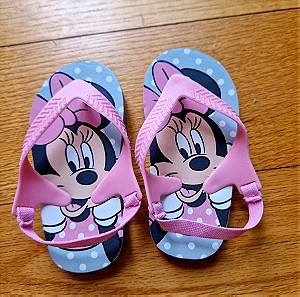 Παιδικά παπούτσια Σαγιονάρες για κορίτσι Minnie Νο 21- 22