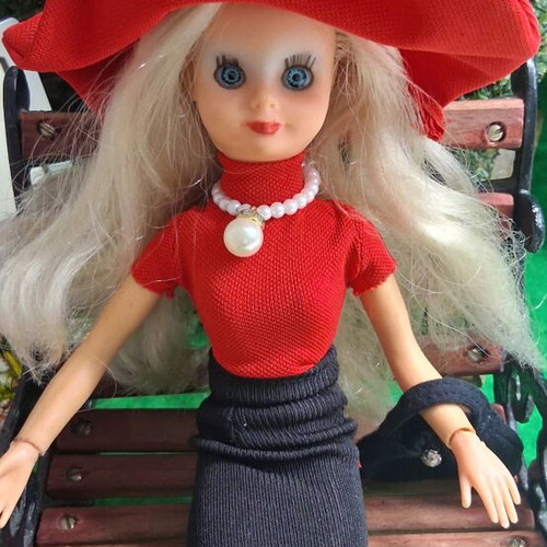 Bibibo Boulouka A period doll with Sindy Pedigree body and black ballerinas