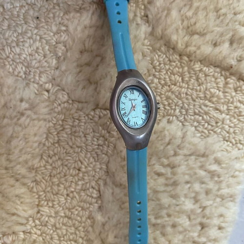 Tempo watch like new, turquoise, discreet