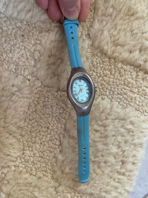 Tempo watch like new, turquoise, discreet