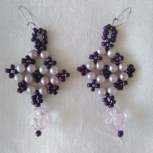Handmade beaded earrings new, unique pieces