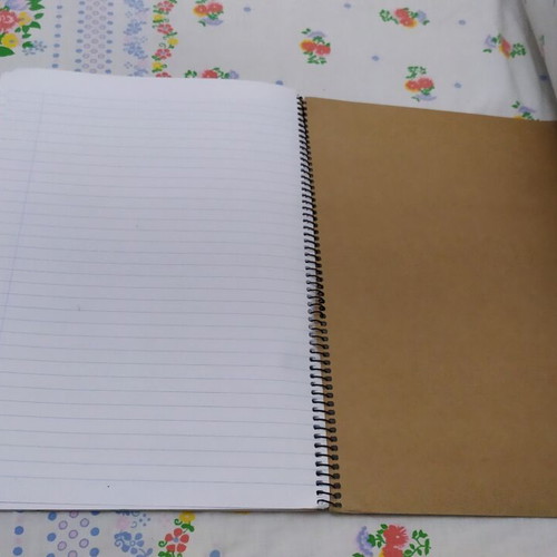 Notebooks pack of 7 assorted, spiral and flat sheets