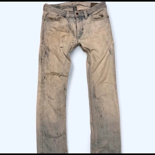 Diesel Y2K Light Blue Distressed Skinny Jeans used, size M