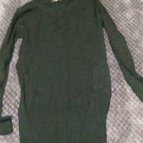Black woolen blouse dress like new