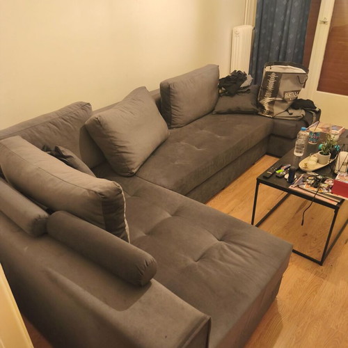 Corner sofa in U shape
