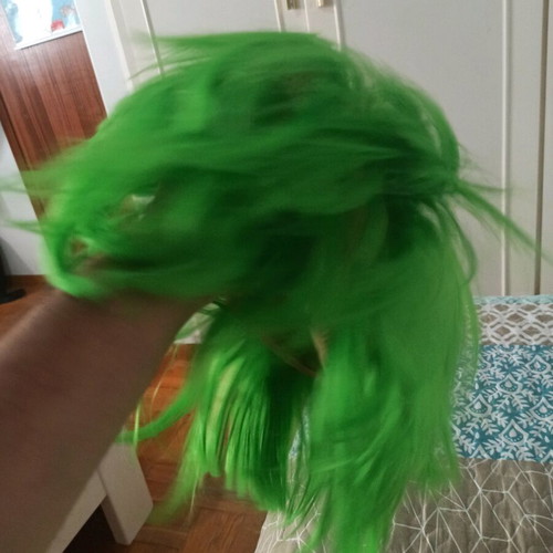 Anime πράσινη cosplay περούκα μεταχειρισμένη