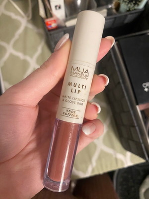 MUA Lipstick & Gloss Duo Nude Edition like new, brown nude