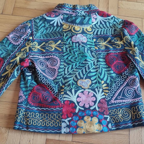 Women's multicolored embroidered jacket