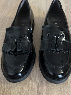 Geox Respira черни обувки тип лоуфър употребявани, номер 35