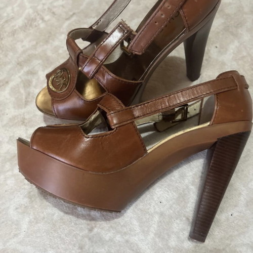 Michael Kors platform sandals like new, size 38.5, brown