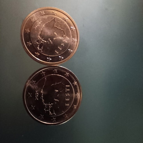 Estonia 2 cent 2020, 2021 unc coins