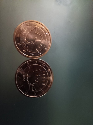 Estonia 2 cent 2020, 2021 unc coins