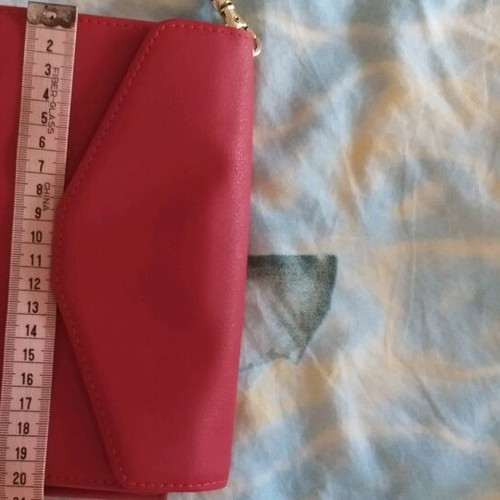 Wallet red like new with multiple compartments