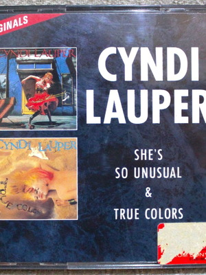 Cyndi Lauper She's So Unusual & True Colors CD μεταχειρισμένο, διπλό
